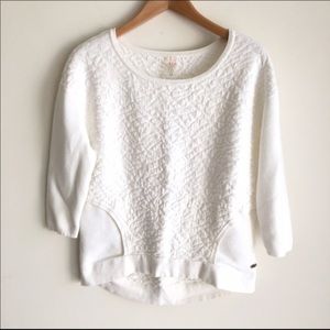 Calia by Carrie Underwood White Textured Crew